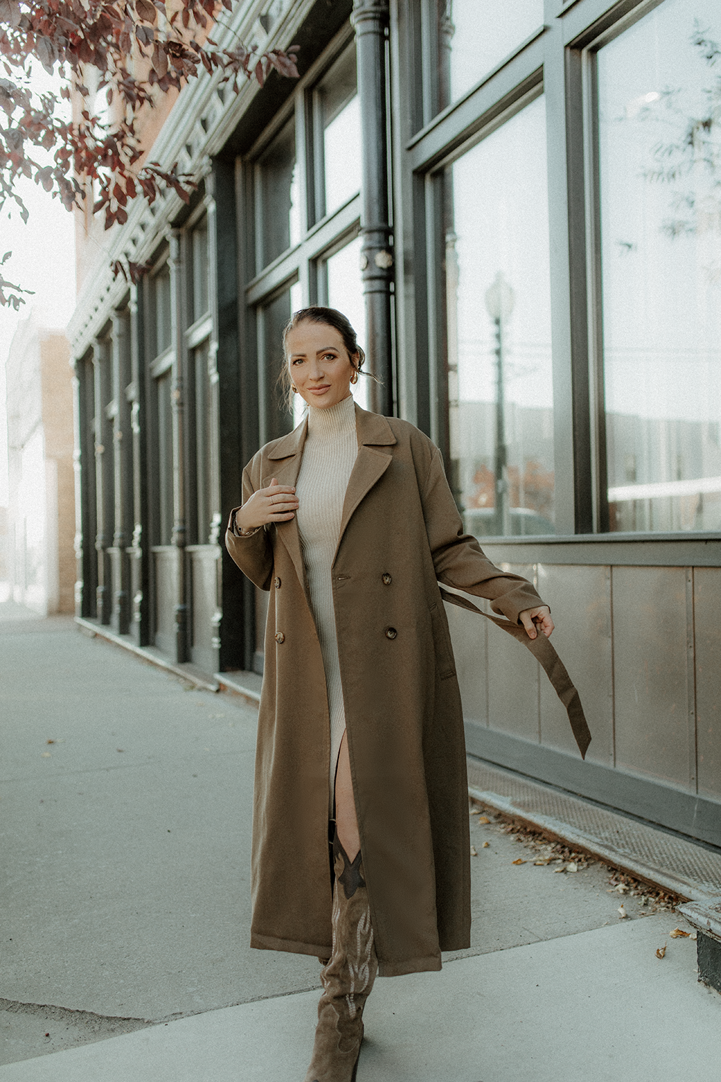 Yes Bae! Taupe Trench Coat