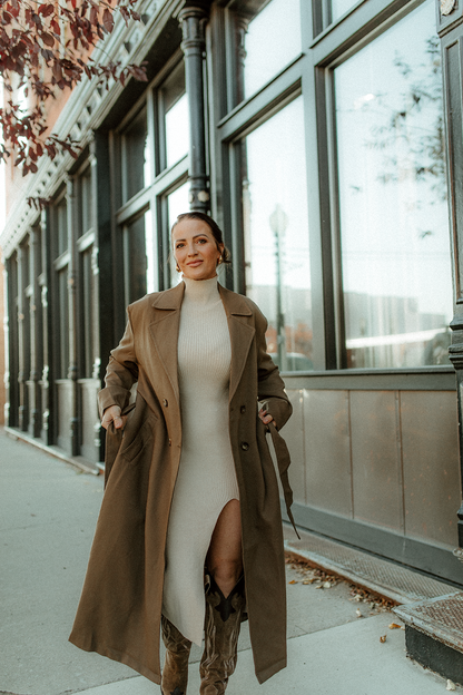 Yes Bae! Taupe Trench Coat