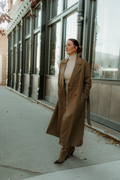 Yes Bae! Taupe Trench Coat