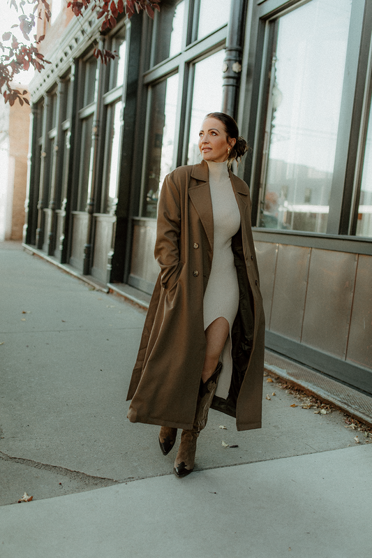 Yes Bae! Taupe Trench Coat