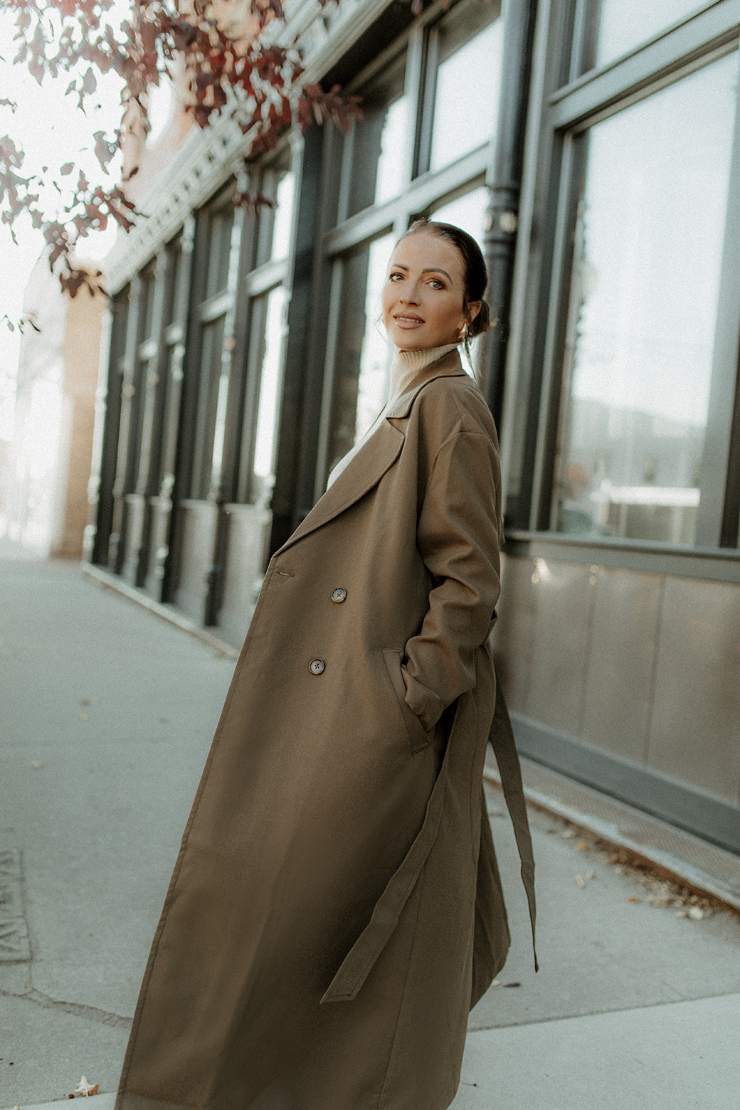 Yes Bae! Taupe Trench Coat