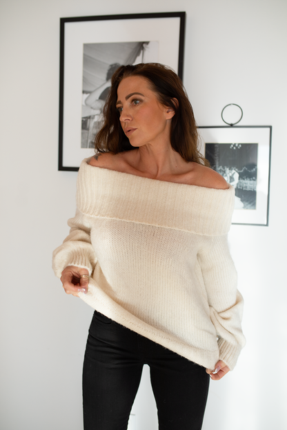 Bree Romantic Off-Shoulder Sweater