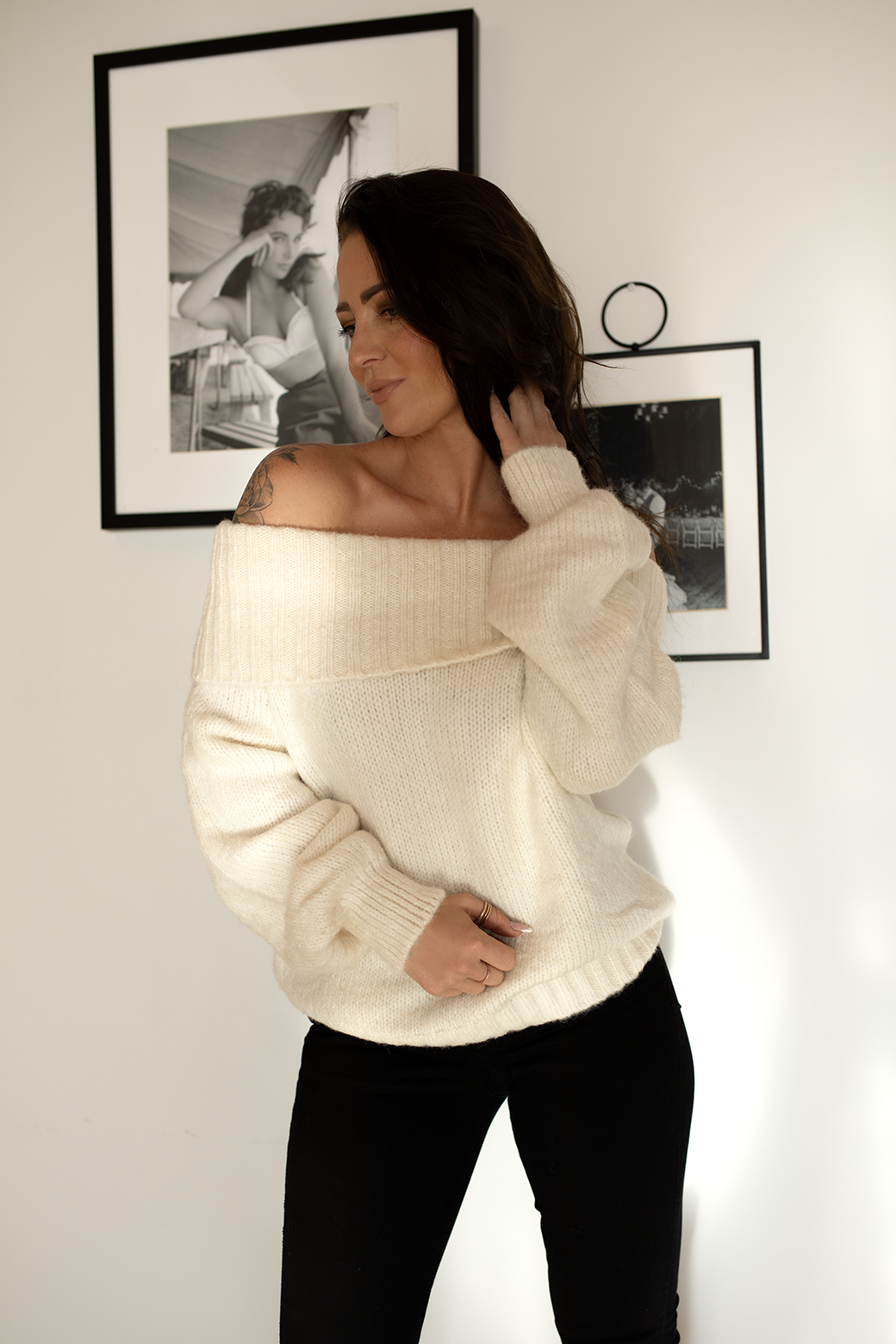 Bree Romantic Off-Shoulder Sweater