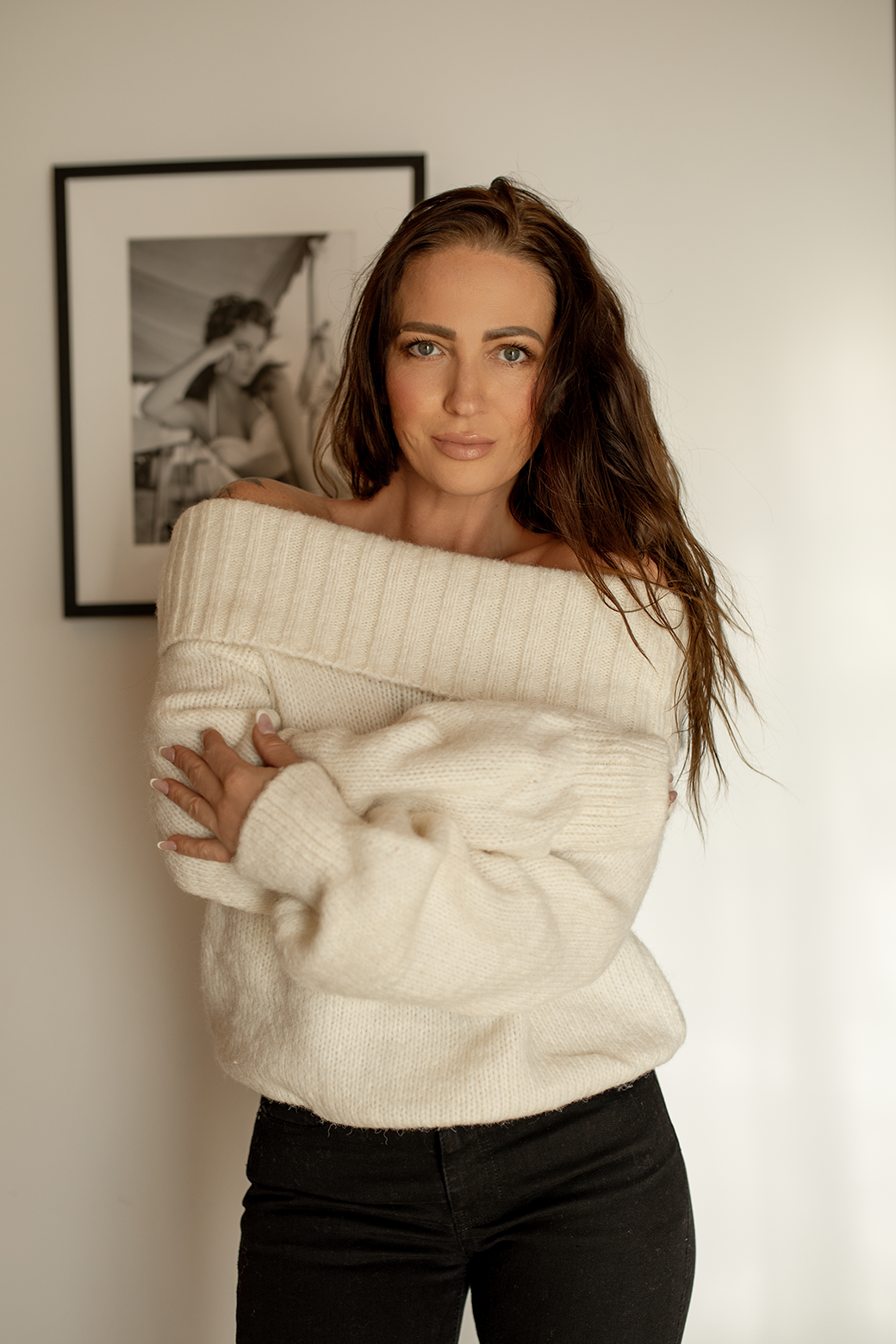 Bree Romantic Off-Shoulder Sweater