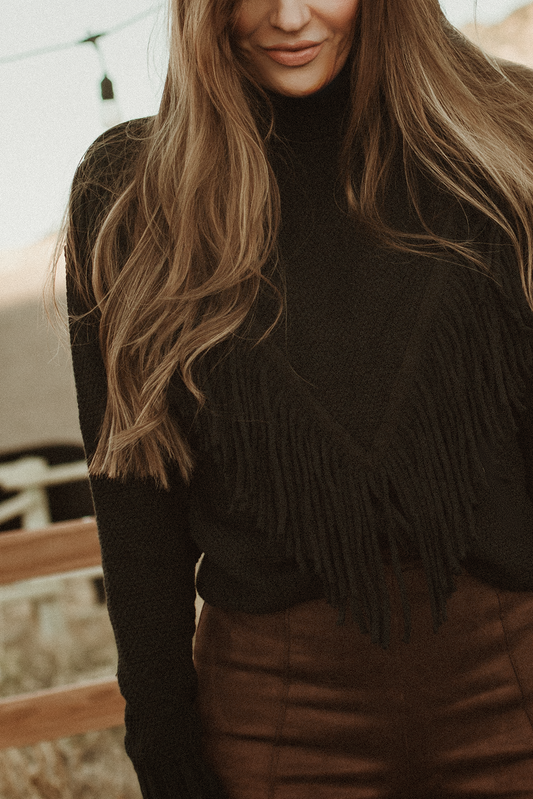 Felicia Fringe Sweater