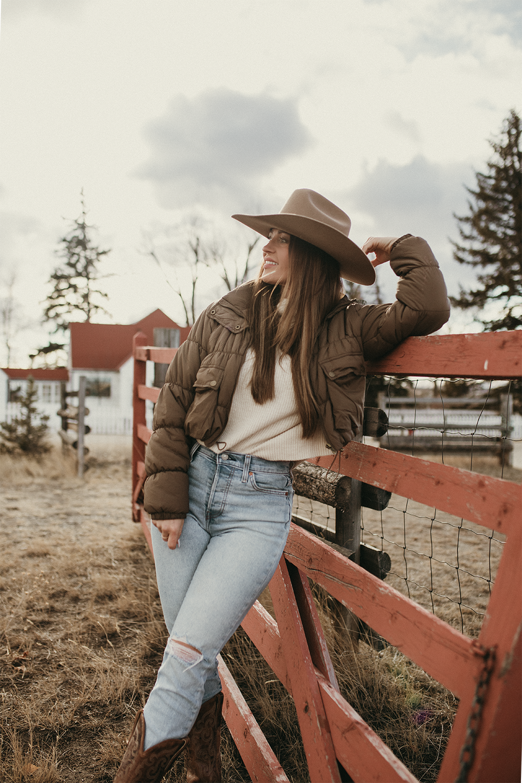 Brandy Cropped Zip Up Cargo Puffer Jacket