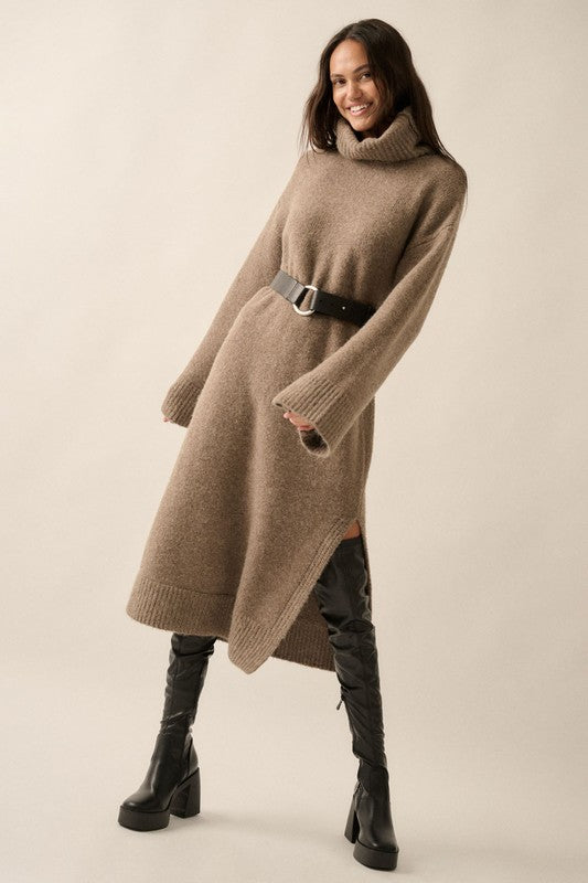 Mocha Sweater Dress S Mocha Sweater Dress S