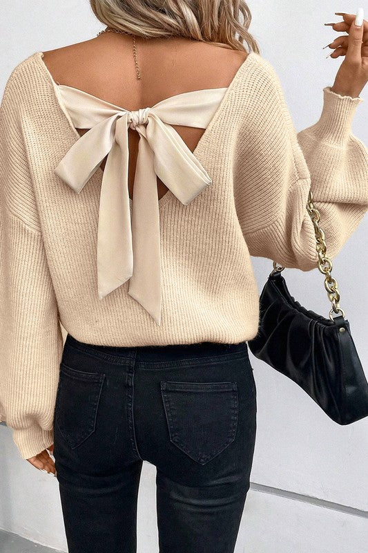 Laila  Bow Tie Sweater