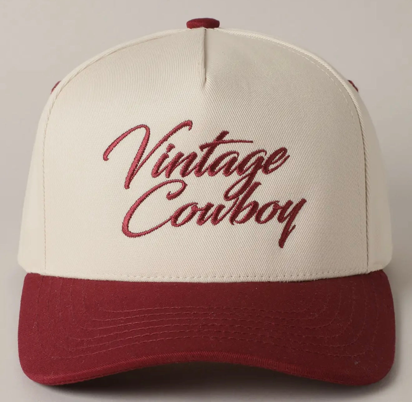 Vintage Cowboy Burgundy