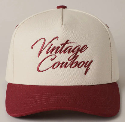 Vintage Cowboy Burgundy
