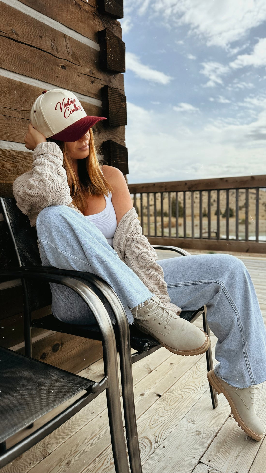 Vintage Cowboy Burgundy