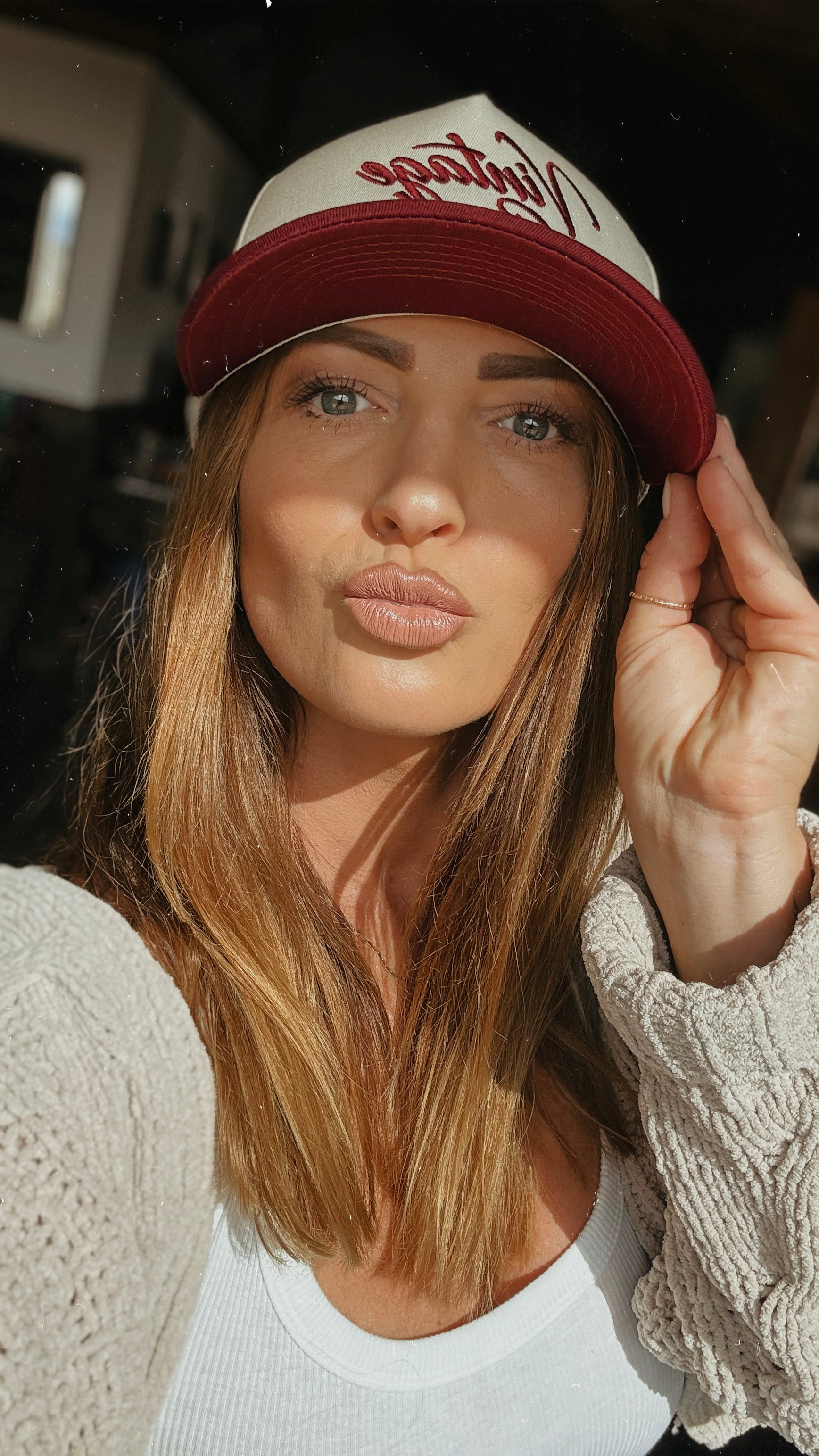 Vintage Cowboy Burgundy