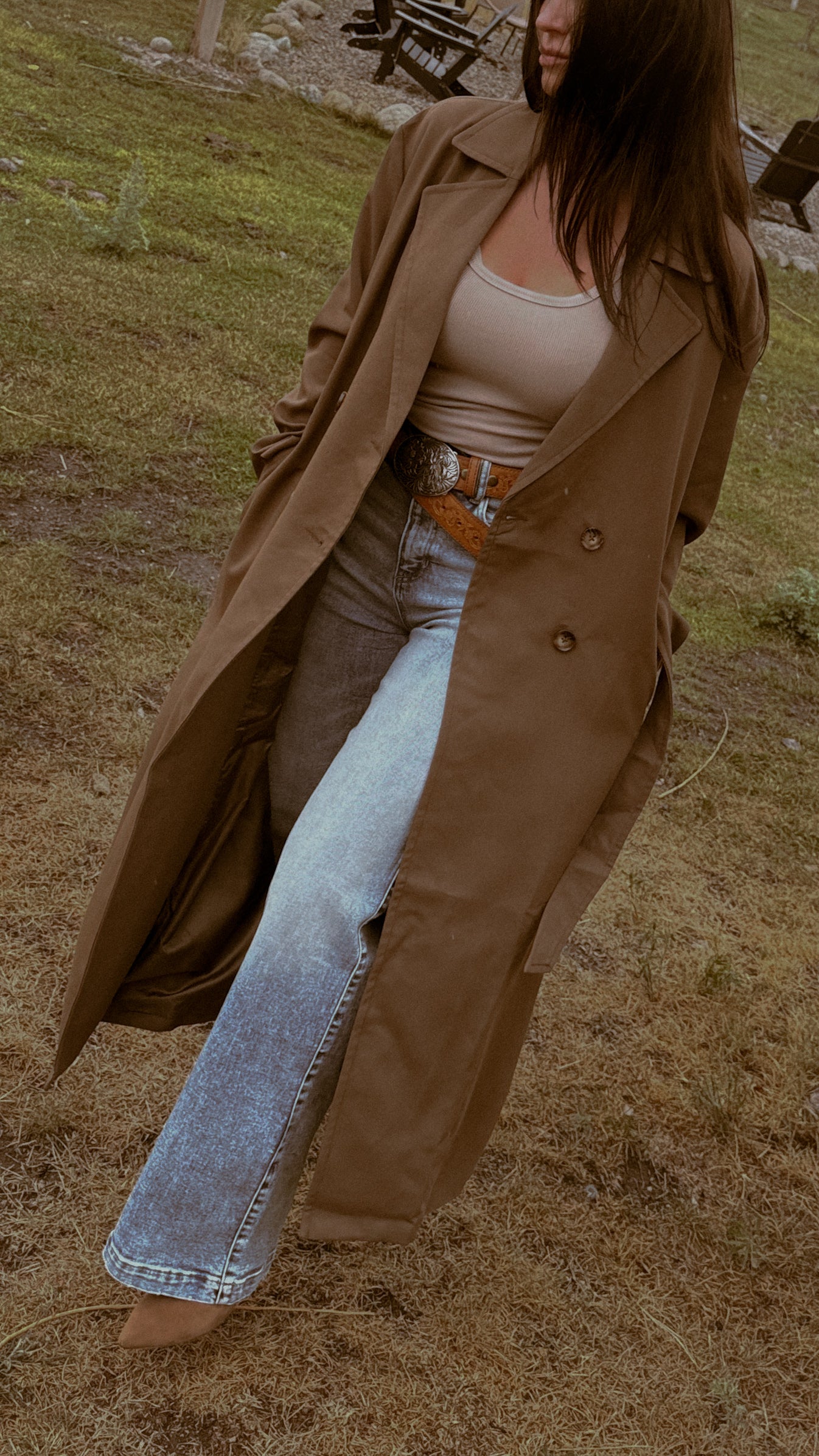 Yes Bae! Taupe Trench Coat