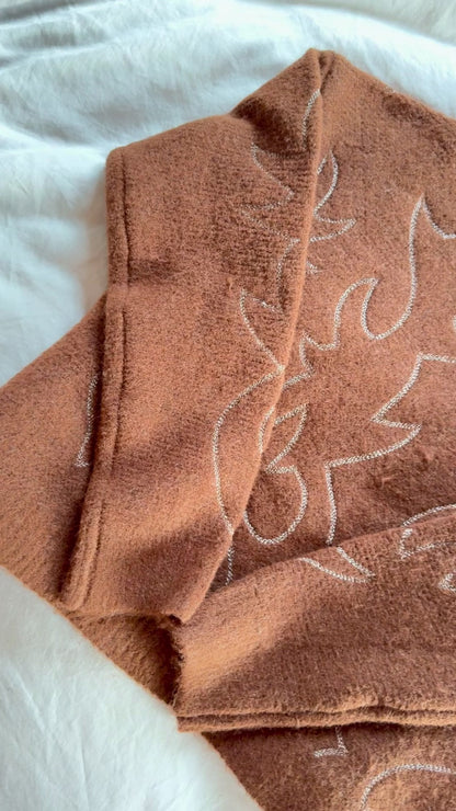 Jasmine Boots Stitch Pattern Sweater